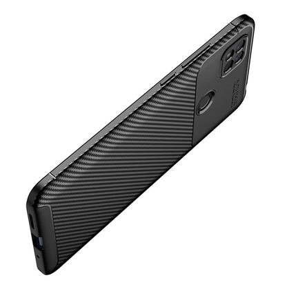 For Xiaomi Redmi 10A Carbon Fiber Texture Shockproof TPU Phone Case(Black) by buy2fix