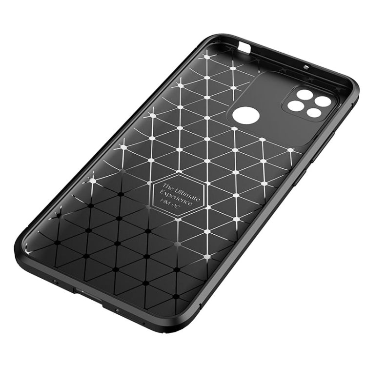 For Xiaomi Redmi 10A Carbon Fiber Texture Shockproof TPU Phone Case(Black) by buy2fix