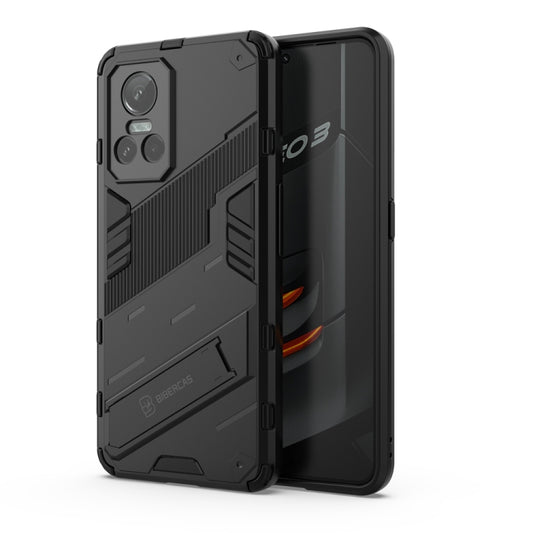 For OPPO Realme GT Neo3 5G China Punk Armor 2 in 1 PC + TPU Shockproof Phone Case with Invisible Holder(Black) - Realme Cases by buy2fix | Online Shopping UK | buy2fix