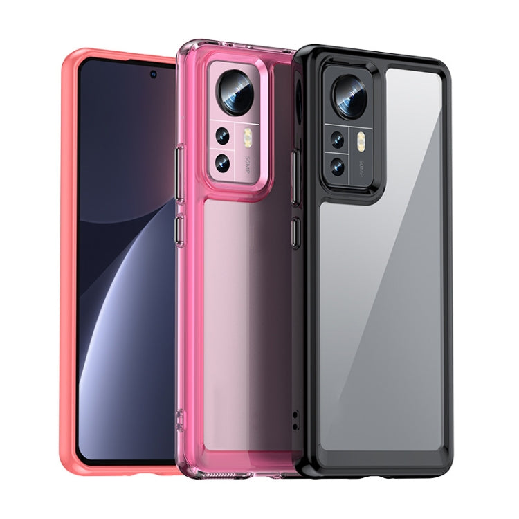 For Xiaomi 12X Colorful Series Acrylic + TPU Phone Case(Black) - Xiaomi Cases by buy2fix | Online Shopping UK | buy2fix