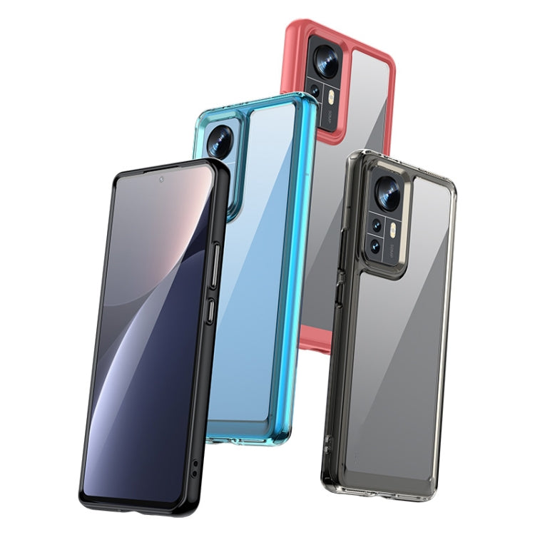 For Xiaomi 12 Pro / 12S Pro Colorful Series Acrylic + TPU Phone Case(Black) - Xiaomi Cases by buy2fix | Online Shopping UK | buy2fix