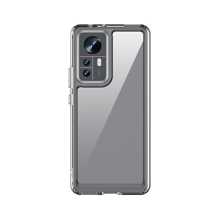 For Xiaomi 12 Pro / 12S Pro Colorful Series Acrylic + TPU Phone Case(Transparent) - Xiaomi Cases by buy2fix | Online Shopping UK | buy2fix