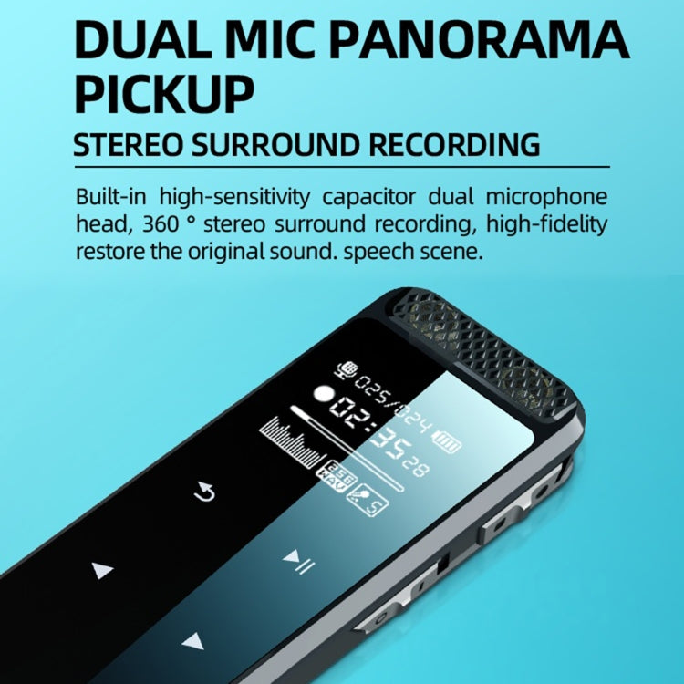 Q55 Smart HD Noise Reduction Voice Control Recording Pen, Capacity:8GB(Black) - Recording Pen by buy2fix | Online Shopping UK | buy2fix