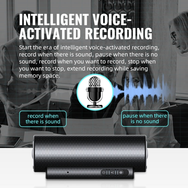 Q76 Smart HD Noise Reduction Voice Control Strong Magnetic Recording Pen, Capacity:4GB(Black) - Recording Pen by buy2fix | Online Shopping UK | buy2fix