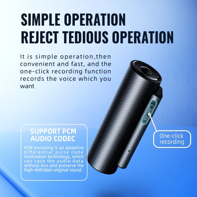 Q76 Smart HD Noise Reduction Voice Control Strong Magnetic Recording Pen, Capacity:4GB(Black) - Recording Pen by buy2fix | Online Shopping UK | buy2fix