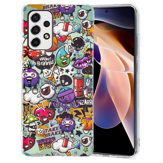 For Samsung Galaxy A33 5G Luminous TPU Protective Phone Case(Graffiti) - Galaxy Phone Cases by buy2fix | Online Shopping UK | buy2fix