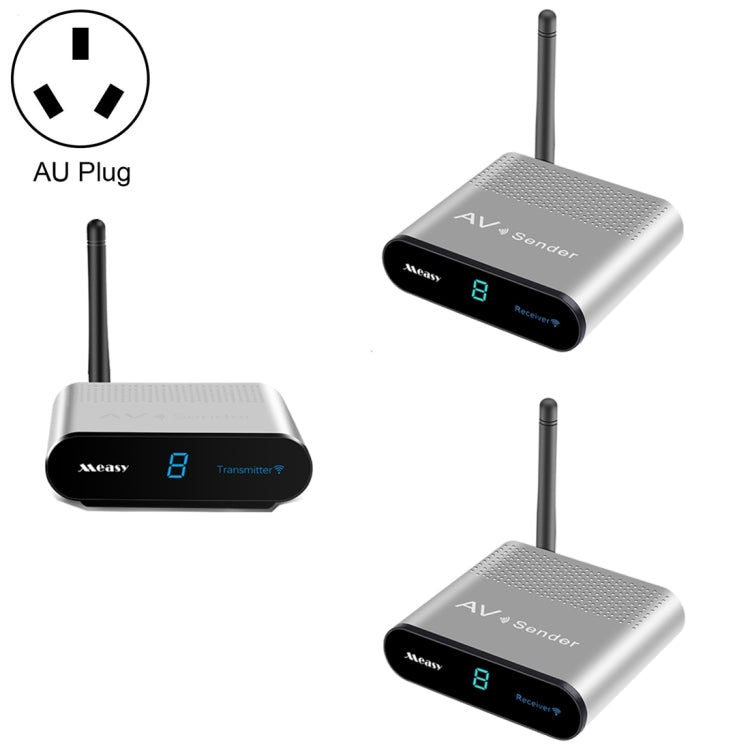 Measy AV530-2 5.8GHz Wireless Audio / Video Transmitter + 2 Receiver, Transmission Distance: 300m, AU Plug - Set Top Box & Accessories by Measy | Online Shopping UK | buy2fix