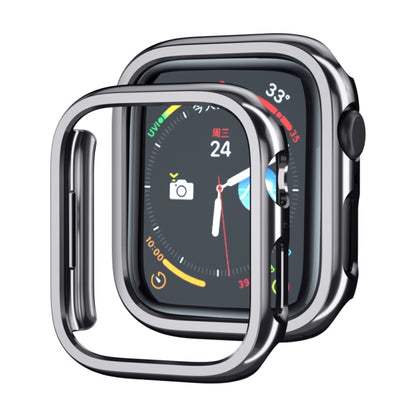 Electroplated PC Hollow Watch Protective Case For Apple Watch Series 9 / 8 / 7 45mm(Black) by buy2fix