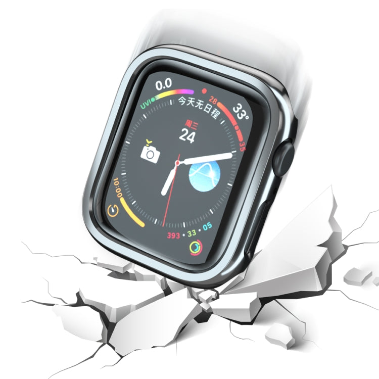 Electroplated PC Hollow Watch Protective Case For Apple Watch Series 9 / 8 / 7 45mm(Black) by buy2fix