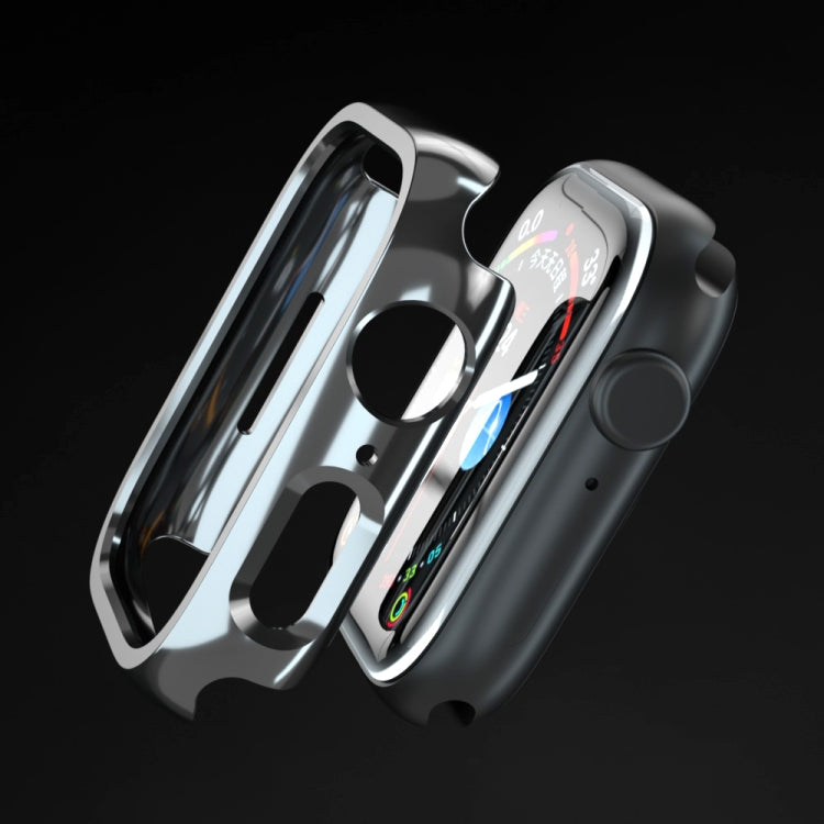 Electroplated PC Hollow Watch Protective Case For Apple Watch Series 9 / 8 / 7 45mm(Black) by buy2fix