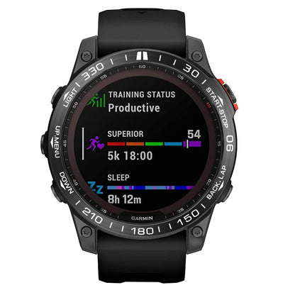 Smartwatch Dial Bezel Ring Cover For Garmin Fenix 7X(Black Ring White Characters) - Watch Cases by buy2fix | Online Shopping UK | buy2fix