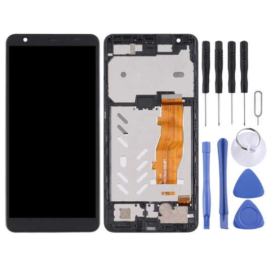 OEM LCD Screen For ZTE Blade A5 2019 Digitizer Full Assembly with Frame（Black) - For ZTE by buy2fix | Online Shopping UK | buy2fix