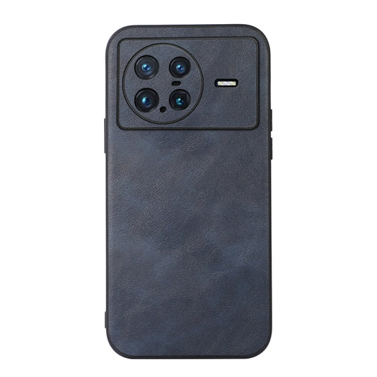 For vivo X Note Cowhide Texture PU Phone Case(Blue) - vivo Cases by buy2fix | Online Shopping UK | buy2fix