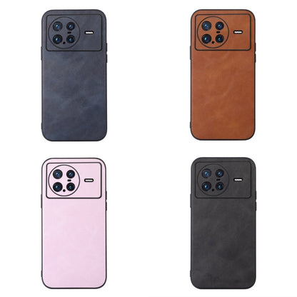 For vivo X Note Cowhide Texture PU Phone Case(Blue) - vivo Cases by buy2fix | Online Shopping UK | buy2fix