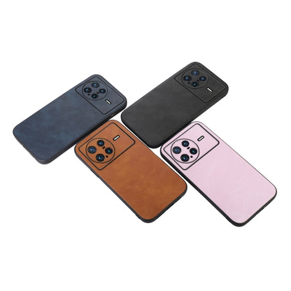 For vivo X Note Cowhide Texture PU Phone Case(Blue) - vivo Cases by buy2fix | Online Shopping UK | buy2fix