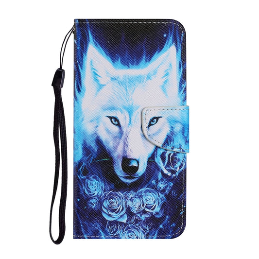 For Huawei P Smart 2021 Coloured Drawing Pattern Leather Phone Case(Rose Wolf) - Huawei Cases by buy2fix | Online Shopping UK | buy2fix