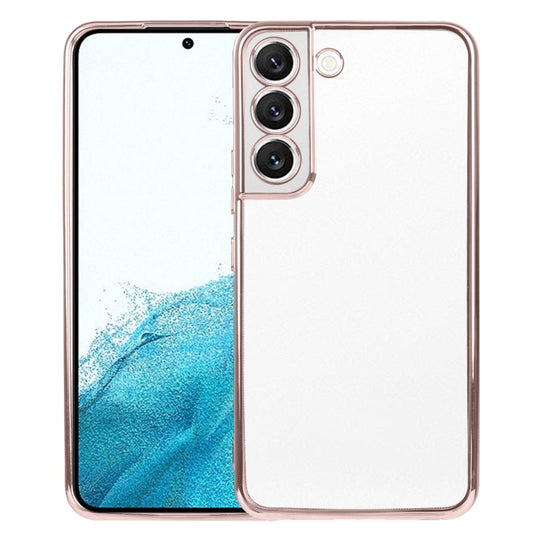 For Samsung Galaxy S22 5G SULADA Elastic Silicone Edge + TPU Phone Case(Pink)