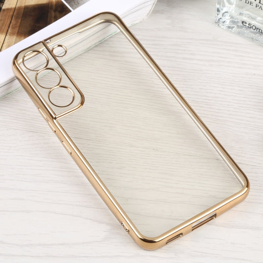 For Samsung Galaxy S22 5G SULADA Elastic Silicone Edge + TPU Phone Case(Gold) - Galaxy S22 5G Cases by SULADA | Online Shopping UK | buy2fix