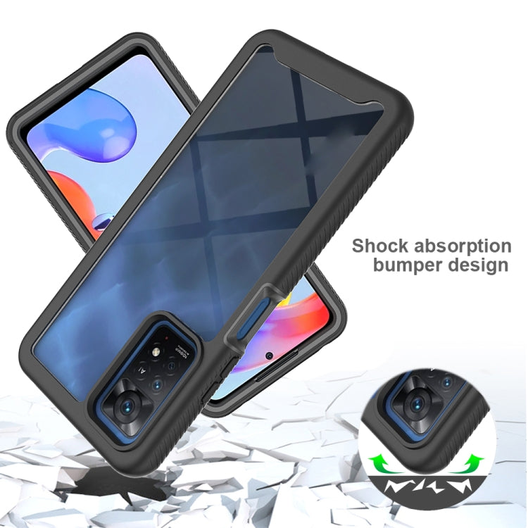 For Xiaomi Redmi Note 11 Pro Global Starry Sky Solid Color Series PC + TPU Phone Case(Black) by buy2fix