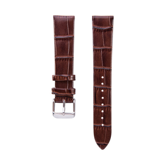 For Huawei B5 Bamboo Leather Watch Band(Coffee) by buy2fix