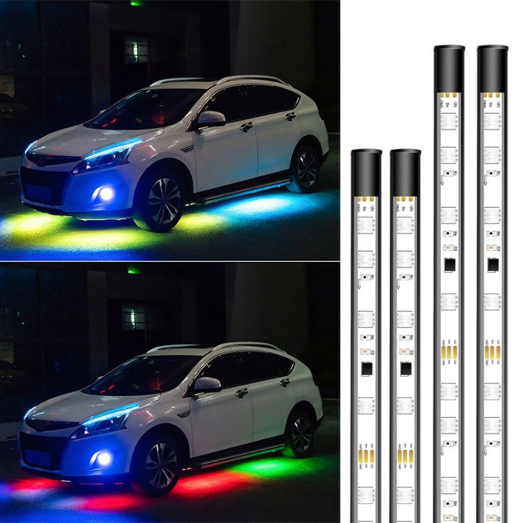 Car Modification Symphony Voice Control LED Chassis Lights, Specification:2 x 120cm + 2 x 150cm - Atmosphere lights by buy2fix | Online Shopping UK | buy2fix