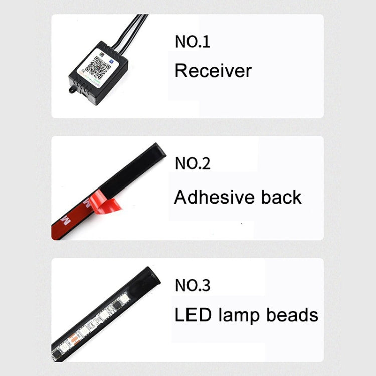 Car Modification Symphony Voice Control LED Chassis Lights, Specification:4 x 60cm + 2 x 90cm - Atmosphere lights by buy2fix | Online Shopping UK | buy2fix