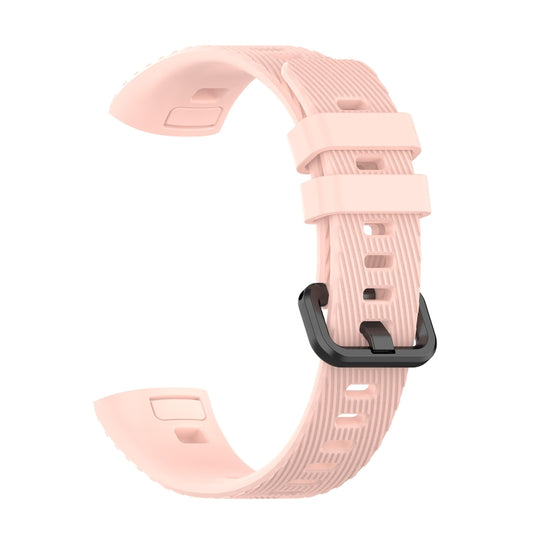 For Huawei Band 3 & 4 Pro Silicone Watch Band(Pink) - Watch Bands by buy2fix | Online Shopping UK | buy2fix