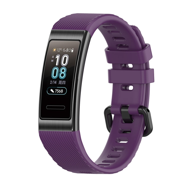 For Huawei Band 3 & 4 Pro Silicone Watch Band(Purple) by buy2fix