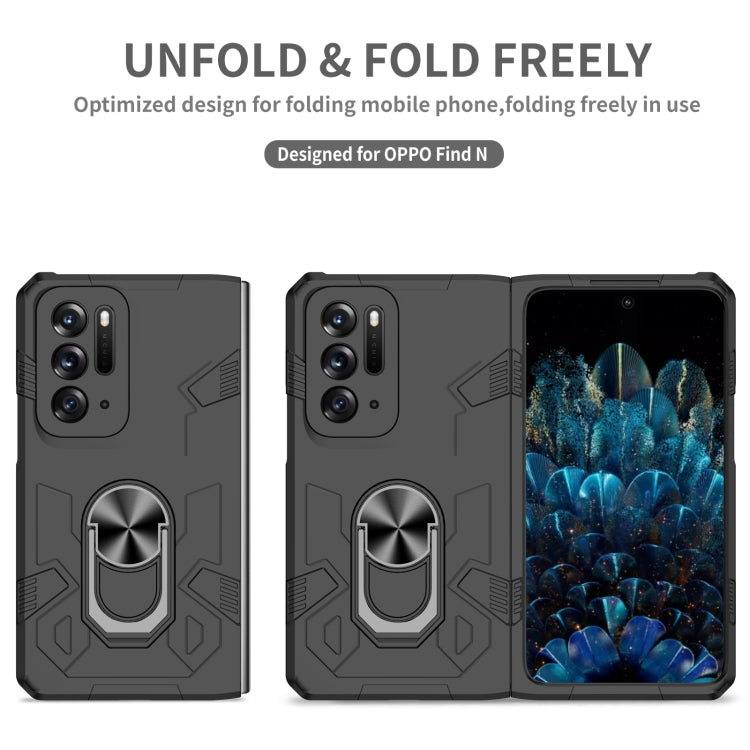 For OPPO Find N Matte UV Shockproof Phone Case(Black) - OPPO Cases by buy2fix | Online Shopping UK | buy2fix