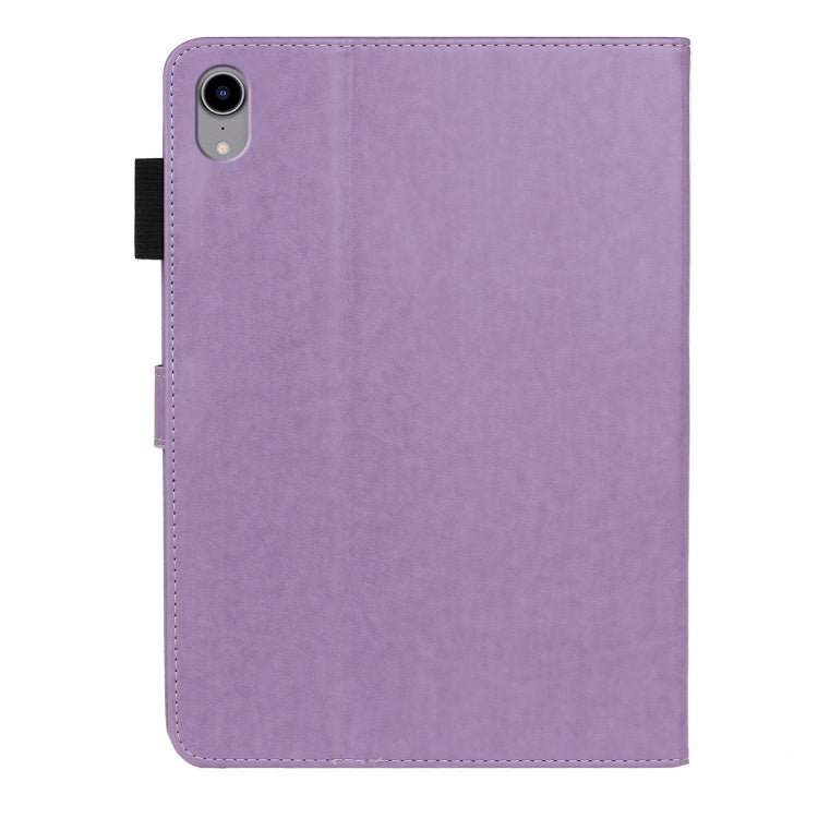 For iPad mini 2024 / mini 6 Embossed Plum Bossom Pattern Smart Leather Tablet Case(Purple) - iPad mini 6 Cases by buy2fix | Online Shopping UK | buy2fix