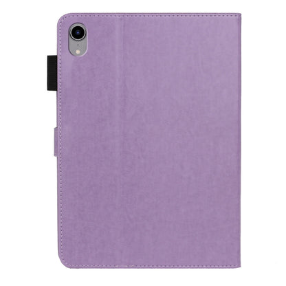 For iPad mini 2024 / mini 6 Embossed Plum Bossom Pattern Smart Leather Tablet Case(Purple) - iPad mini 6 Cases by buy2fix | Online Shopping UK | buy2fix