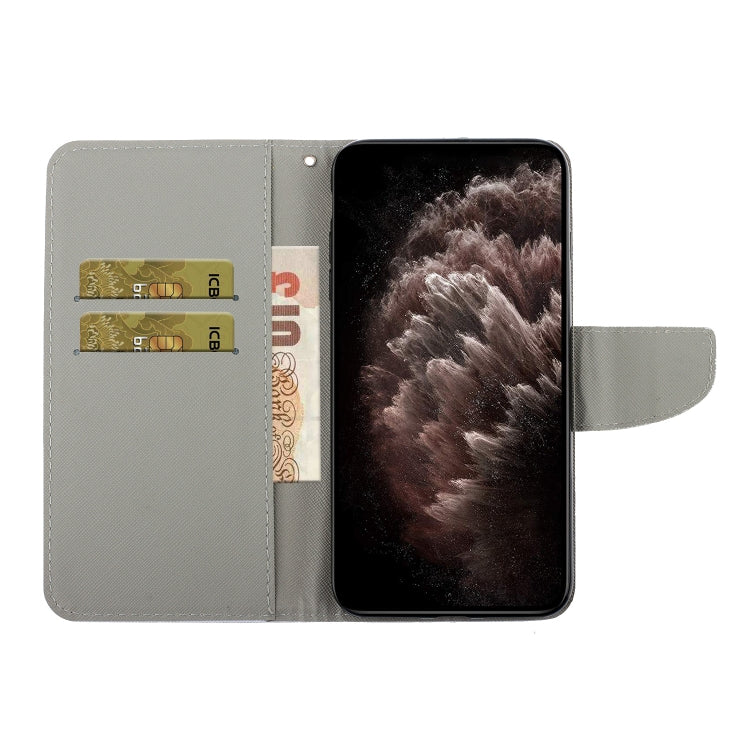 For Xiaomi Redmi 10 Painted Pattern Flip Leather Phone Case(Purple Butterfly) - Xiaomi Cases by buy2fix | Online Shopping UK | buy2fix