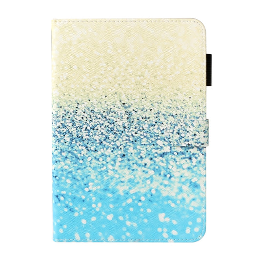 For iPad mini 2024 / mini 6 Cross Texture Painted Smart Leather Tablet Case(Blue Sand) - iPad mini 6 Cases by buy2fix | Online Shopping UK | buy2fix
