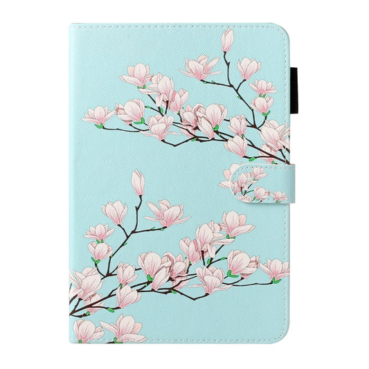 For iPad mini 2024 / mini 6 Cross Texture Painted Smart Leather Tablet Case(Magnolia) - iPad mini 6 Cases by buy2fix | Online Shopping UK | buy2fix