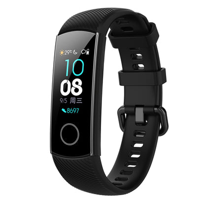 Silicone Watch Band for Huawei Honor Band 4 & 5(Black) by buy2fix