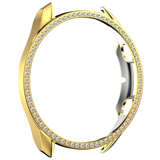 For Samsung Galaxy Watch 3 41mm Single Row Diamond PC Watch Case(Gold) - Watch Cases by buy2fix | Online Shopping UK | buy2fix