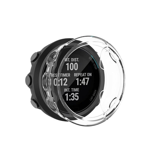 For Garmin Swim 2 TPU Protective Case(Transparent White) - Watch Cases by buy2fix | Online Shopping UK | buy2fix