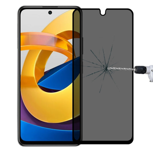 Full Cover Anti-peeping Tempered Glass Film For Xiaomi Poco M4 Pro 5G -  by buy2fix | Online Shopping UK | buy2fix