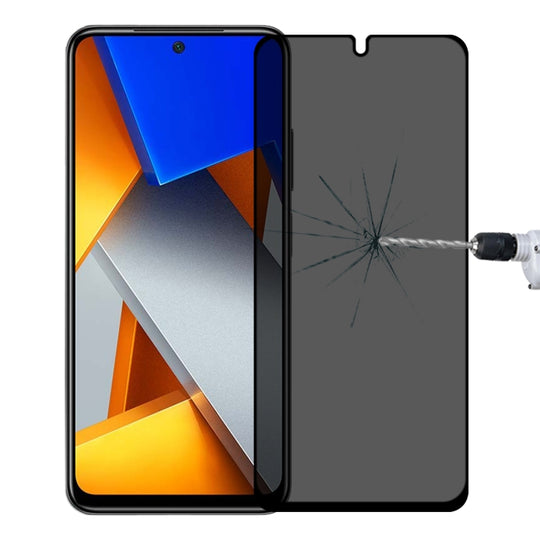 Full Cover Anti-peeping Tempered Glass Film For Xiaomi Poco M4 Pro 4G