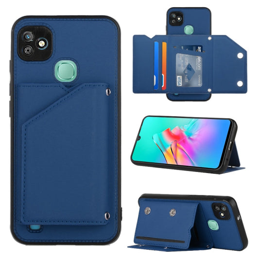 For Infinix Smart HD 2021-X612 Skin Feel PU + TPU + PC Phone Case(Blue) - Infinix Cases by buy2fix | Online Shopping UK | buy2fix