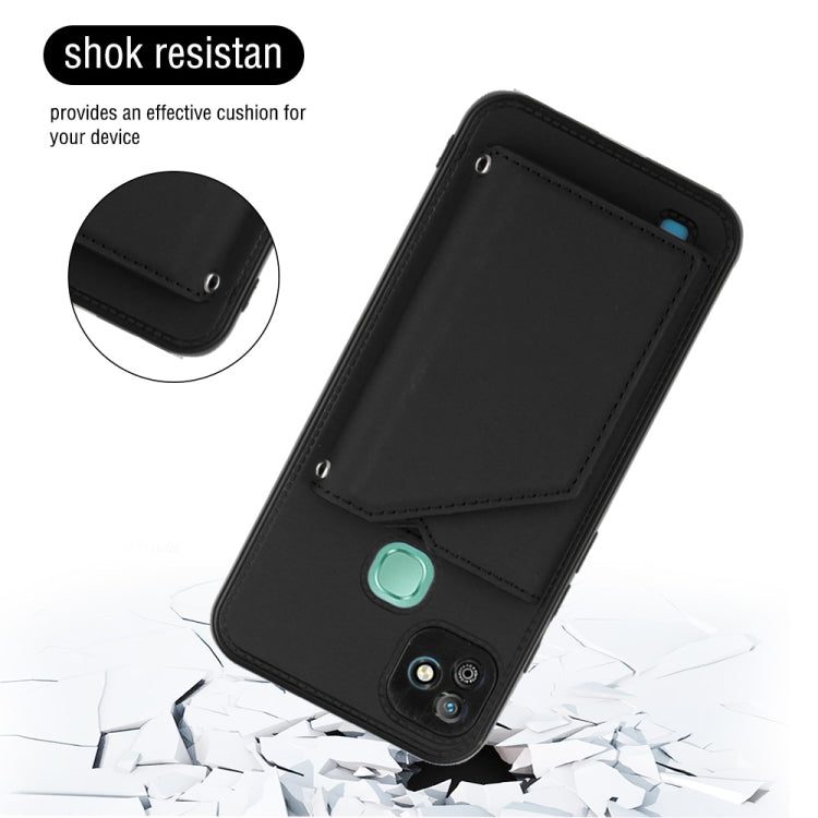 For Infinix Smart HD 2021-X612 Skin Feel PU + TPU + PC Phone Case(Black) - Infinix Cases by buy2fix | Online Shopping UK | buy2fix