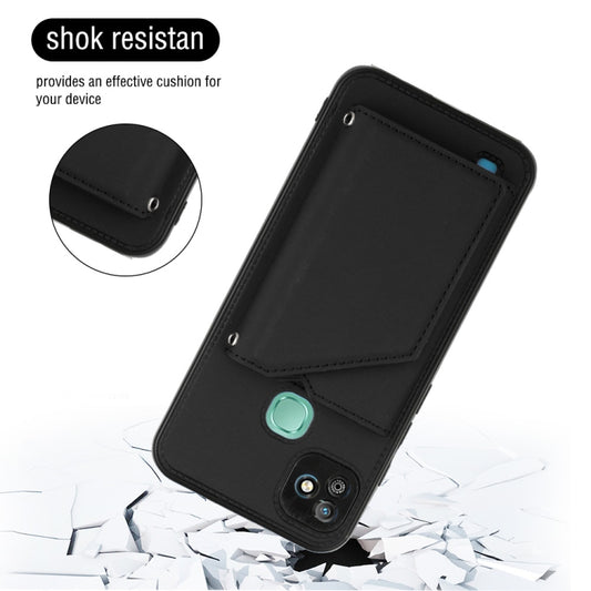 For Infinix Smart HD 2021-X612 Skin Feel PU + TPU + PC Phone Case(Black) - Infinix Cases by buy2fix | Online Shopping UK | buy2fix