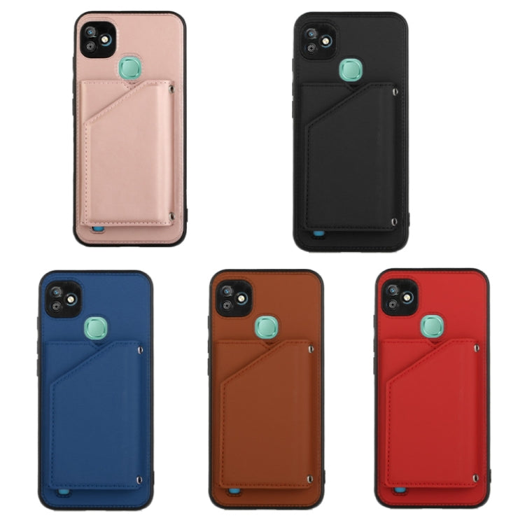 For Infinix Smart HD 2021-X612 Skin Feel PU + TPU + PC Phone Case(Black) - Infinix Cases by buy2fix | Online Shopping UK | buy2fix