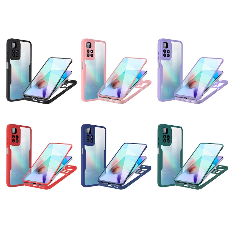 For Xiaomi Redmi 10 Acrylic + TPU 360 Degrees Full Coverage Phone Case(Purple) - Xiaomi Cases by buy2fix | Online Shopping UK | buy2fix