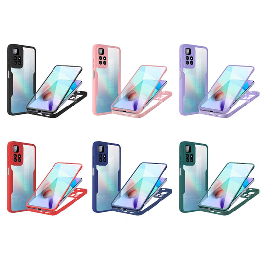 For Xiaomi Redmi 10 Acrylic + TPU 360 Degrees Full Coverage Phone Case(Purple) - Xiaomi Cases by buy2fix | Online Shopping UK | buy2fix