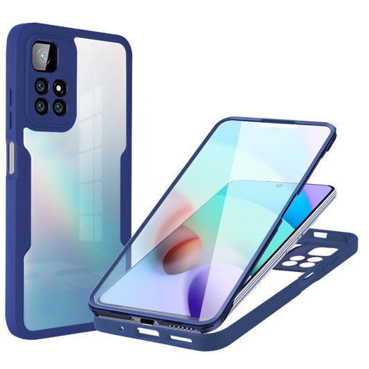 For Xiaomi Redmi 10 Acrylic + TPU 360 Degrees Full Coverage Phone Case(Blue) - Xiaomi Cases by buy2fix | Online Shopping UK | buy2fix