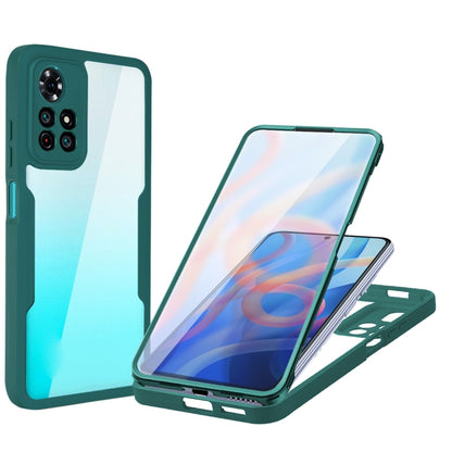 For Xiaomi Redmi Note 11 Acrylic + TPU 360 Degrees Full Coverage Phone Case(Green) - Xiaomi Cases by buy2fix | Online Shopping UK | buy2fix