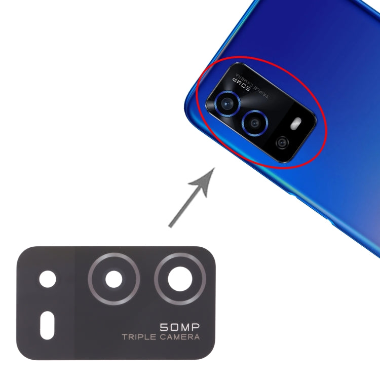 For OPPO A55 4G 10pcs Back Camera Lens - Camera Series by buy2fix | Online Shopping UK | buy2fix