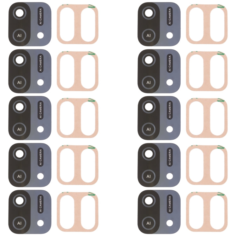 For OPPO A16e / A16K 10pcs Back Camera Lens - Camera Series by buy2fix | Online Shopping UK | buy2fix