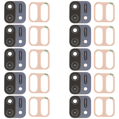 For OPPO A16e / A16K 10pcs Back Camera Lens - Camera Series by buy2fix | Online Shopping UK | buy2fix